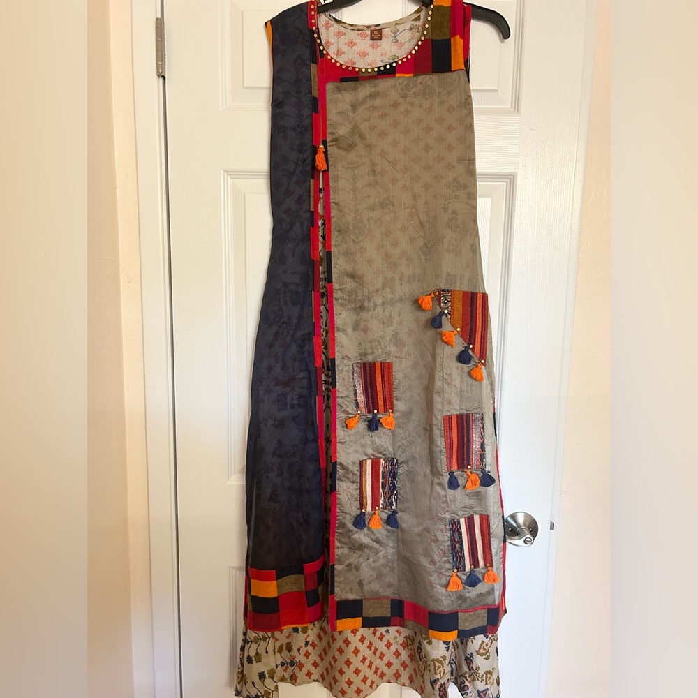 Multicolor Mumbai Kurthi/Salwar Cotton Dress